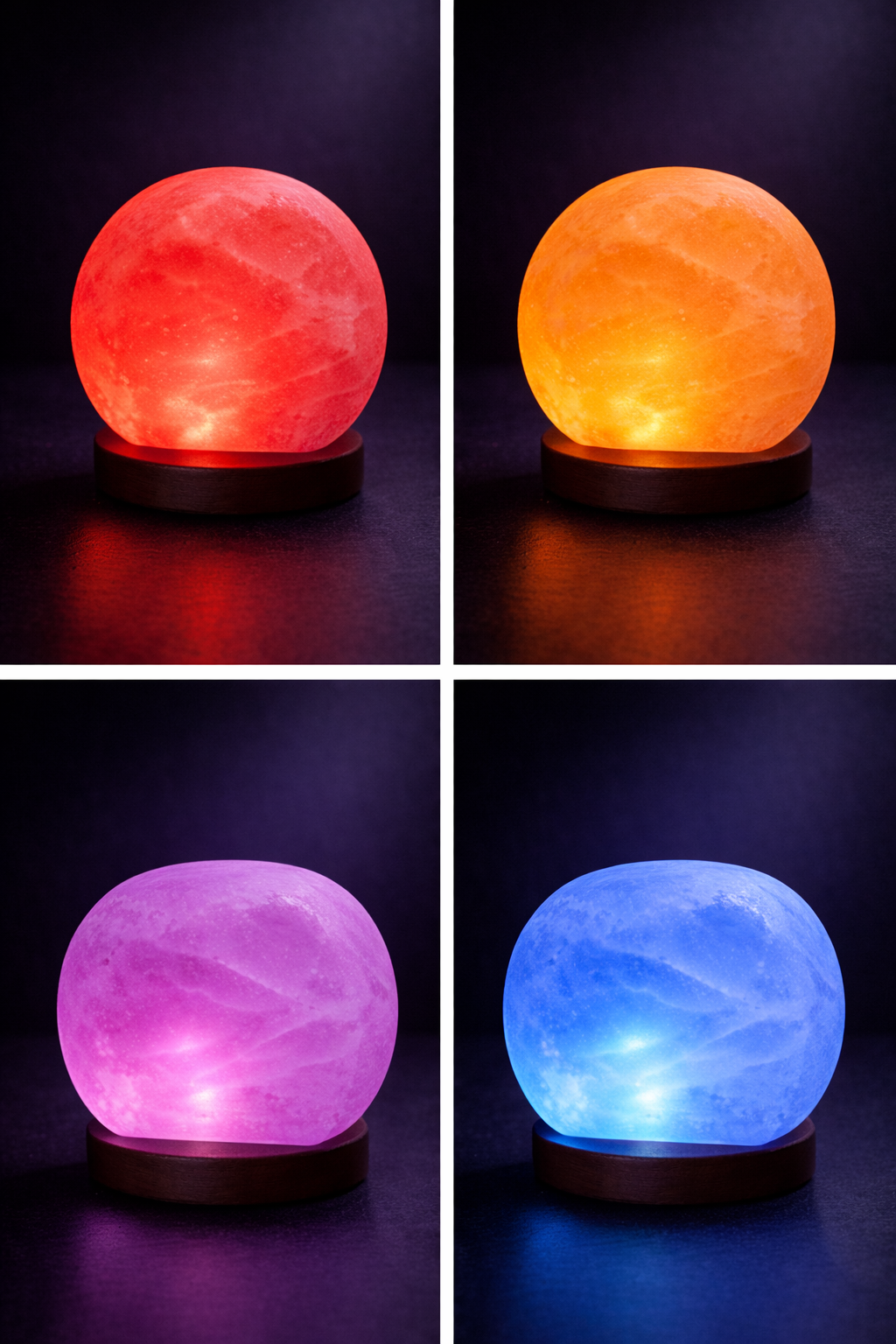 Modern Glow Salt Lamp – Remote Control RGB Light